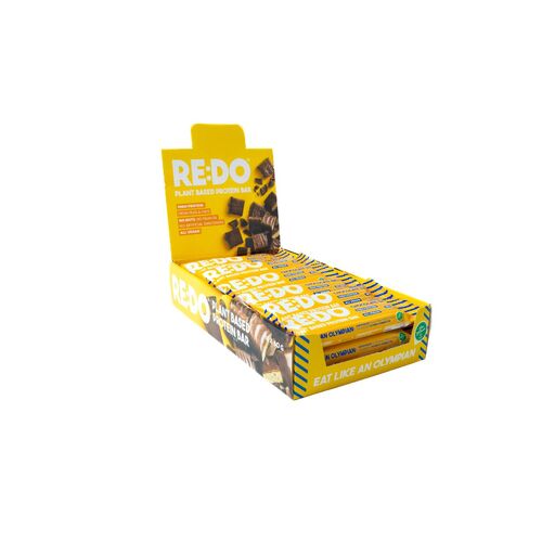 Redo Foods | Protein Bar I Vegan and Nut Free I 18 x 60g I Swedish Chocolate Ball