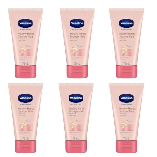 Vaseline Healthy Hands & Strong Nails 75 ml - Pack of 6